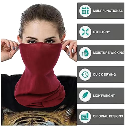 Image of Neck Gaiter Masks Tube Scarf,Seamless Bandanas Buffs Gators,Ourdoor Face Mask Face Covering Multi Headwear