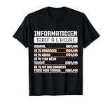 Cadeau Idéal pour Informaticien, partage ta passion pour le Métier Informatique. Faites connaître vos tarifs avec humour pour les clients en demande de vos tarifs. Cadeau humoristique pour Informaticien motif drole pour Informaticien