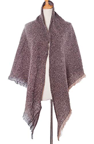 Wander-Agio-Womens-Winter-Scarfs-Warm-Scarf-Half-Shawls-Triangle-Scarves-Stripe-Plaid