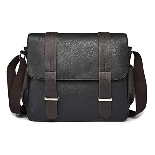 Sac à bandoulière décontracté en toile besace homme BK1 30X9X26CM pour tablette et documents