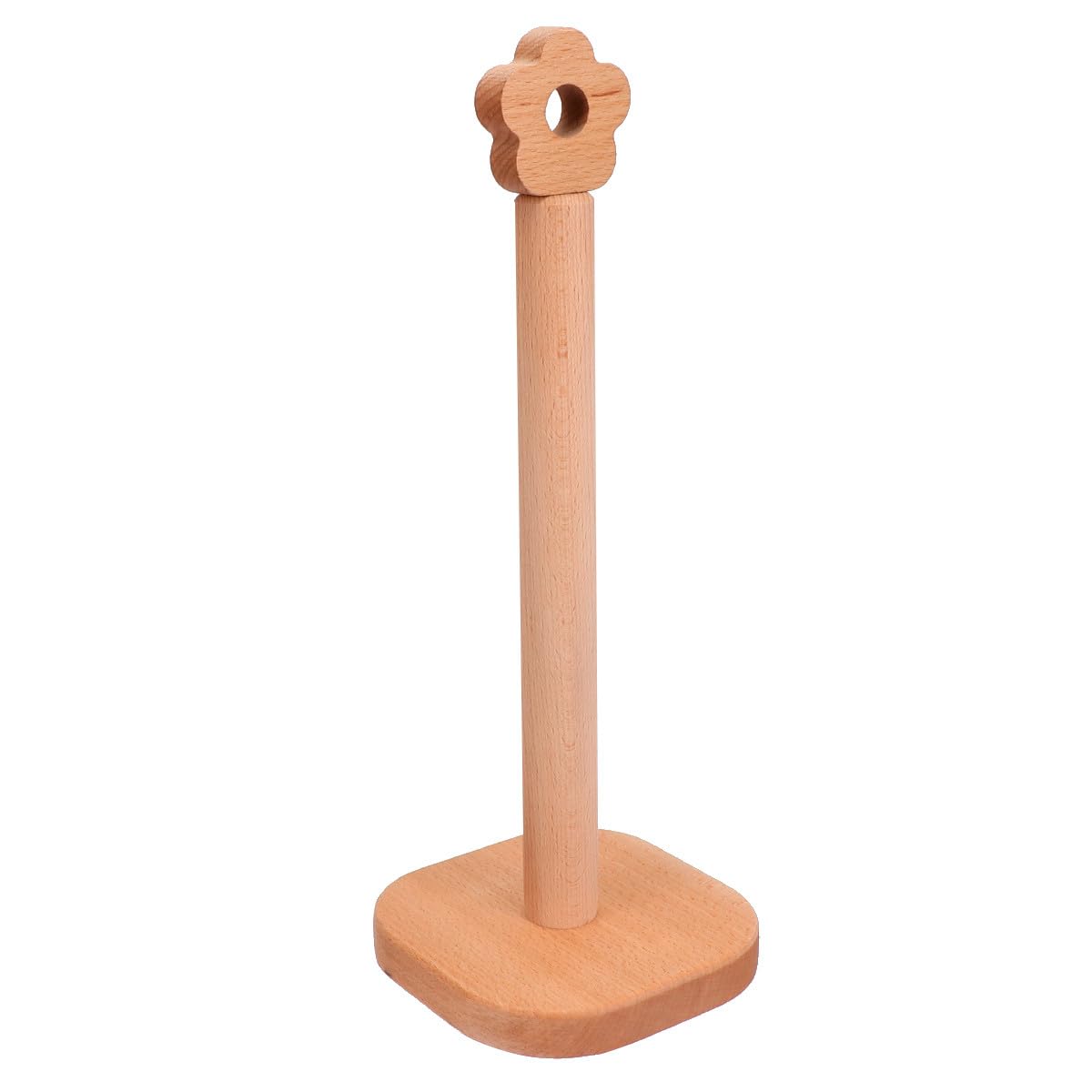 Portarotolo Verticale in Legno per Carta da Cucina Creativa