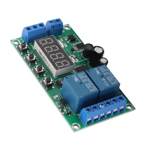 Módulo de relé, Módulo de relé de Atraso 2 Canal Pulso YF-7 C7-30V Válvula Solenóide de Controle par