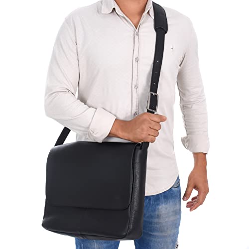 BOLSA PASTA MALETA 100% COURO PARA NOTEBOOK 15,6 POLEGADAS (PRETO)