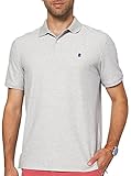 IZOD Men's Advantage Performance Short Sleeve Solid Polo Light Grey Heather, Small