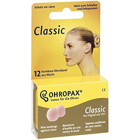 2 X Ohropax Classic Earplugs - 12 Earplugs Cover