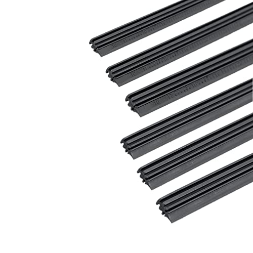 Tuokay 2 Piezas * 3 Tamaños (700mm/ 650mm/450mm) Tiras de Goma Especiales para Limpiaparabrisas Universales, para 2 Limpiaparabrisas Delanteros y 1 Limpiaparabrisas Trasero