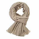 SWAT PANY Pashmina Winterschal Großer Schal für damen Beige Wrap Stola für Abendkleid Warme Schals Zeremonie