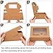 TOMNK 12pcs 8x6x2.5 Inches Brown Bakery Boxes with Window, Cookie Boxes for Chocolate Strawberries, Donuts, Cupcakes, Muffins and Dessert