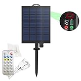 2色切替イルミネーション 電飾 用ソーラーパネルキット 24V 2400mAh充電バッテリー内蔵 大型 ソーラー コントローラー LEDストリングライト リモコン付 DIY USB式 電池式 コントローラー汎用 2色切替イルミネーションライト 電飾 交換用