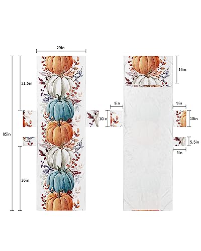 Pumpkins Leaves Beach Pool Patio Lounge Chaise Chair Cover Towel With Pockets,Absorbent&Quick Dry Microfiber Towel Cover Bag Summer Travel Accessories for Sunbathing Fall Thanksgiving Seasonal Harvest