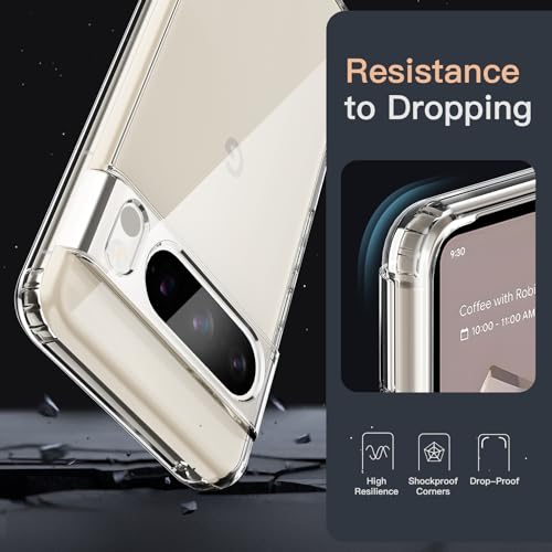 Image of JETech Case for Google Pixel 8 Pro, Anti-Yellowing, Clear