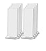 Marketing Holders 8 Pack Rack Card Frame Sign Holder 4 x 9 Inch Double Sided Counter Clear Acrylic Vertical Literature Frame Letter Notice Menu Pricing Deli Table Tent Display