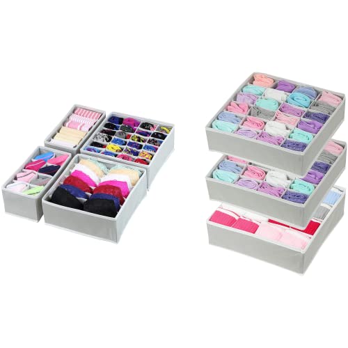 Simple-Houseware-UnderwearBra-Drawer-Organizer-SocksUnderwear-Drawer-Organizer Simple Houseware Underwear/Bra Drawer Organizer + Socks/Underwear Drawer Organizer - Image 1