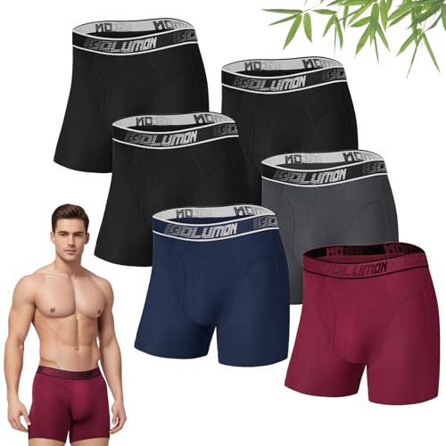 Ropa interior transpirable ideal para oficina y deporte en pack de 6 bóxers