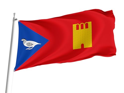 Bandera Del Orgullo Laperdiguera, Huesca Spain Province Garden Flag Clásico Bandera Balcón Decoraciones Pride Flag Para Fiesta Jardin Festival 90X152CM