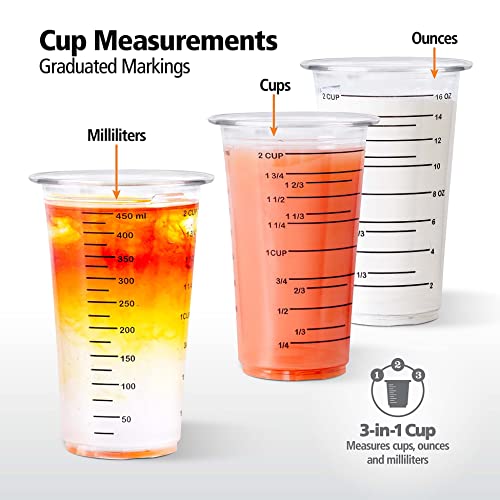 Vasos medidores desechables de 450 ml, pack 12 miniatura 3