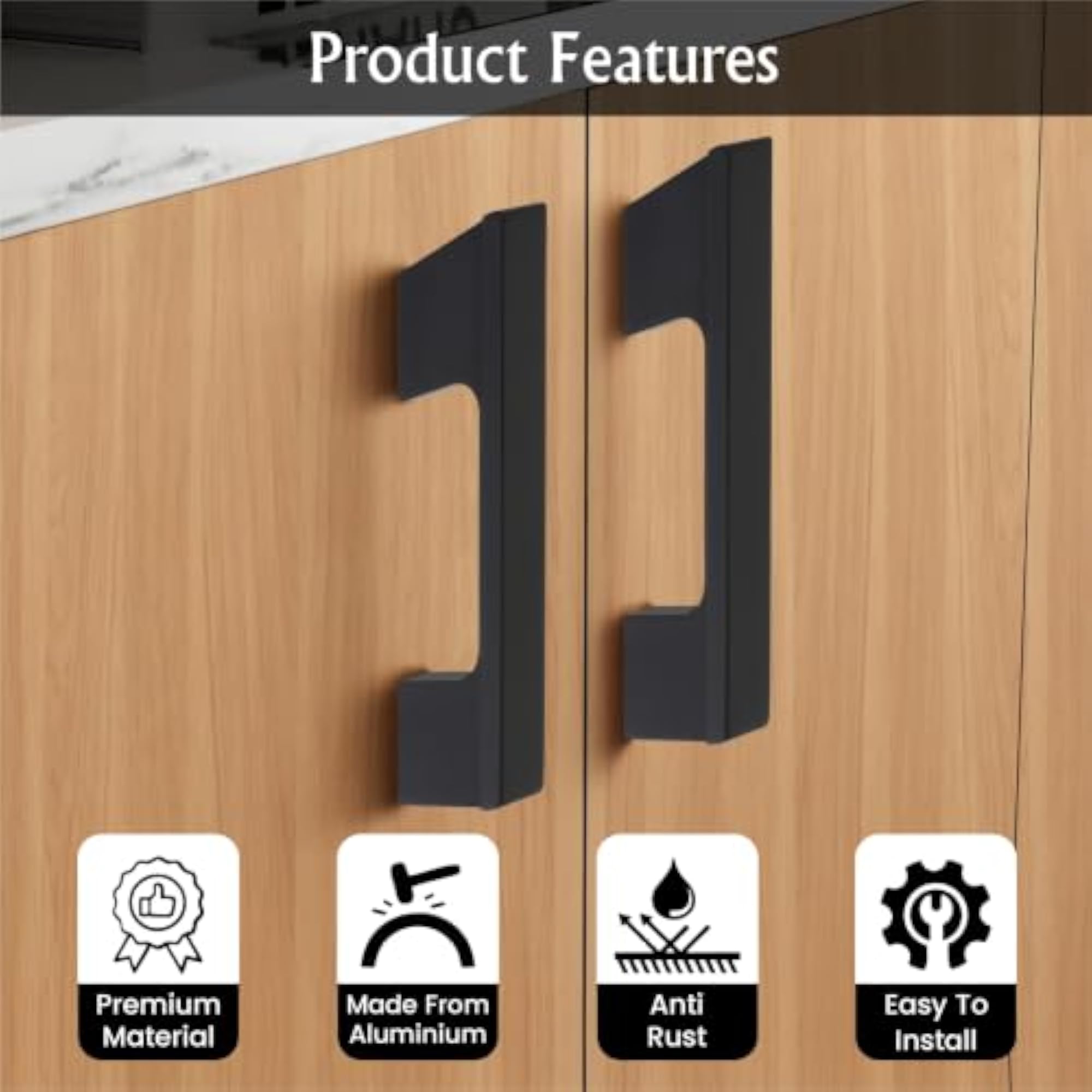 4 Piece Drawer Handle for Kitchen and Cabinet