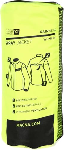 Veste de pluie de moto pour dames coupe-vent imperméable jaune S - 3