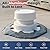 Safoner Aluminum RV Roof Sewer Plumbing Vent Cap Kit- Metal Replacement for Plastic Covers, Exterior Accessories for Trailers, Campers, and Motorhomes - White (1 Pack)
