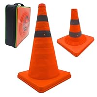 Pylone Faltbar Leitkegel Verkehrskegel Warnkegel Reflektierender Sicherheitskegel Pop-Up Warnschild 18 (45cm) Orange 2er-Pack