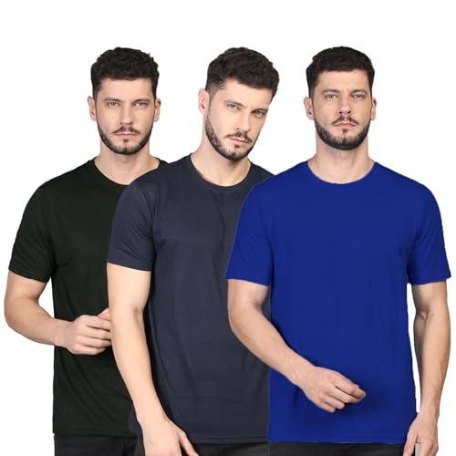 Image of INKKR Men's Solid Regular Fit T-Shirt