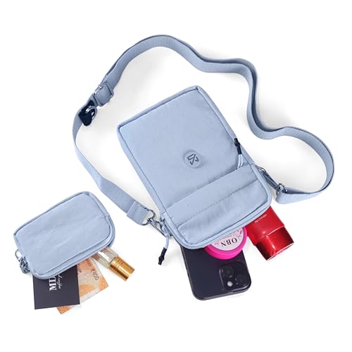 Image of BAG IN Small Crossbody Bag for Women with Detachable Pouch - Multi-Color Travel Shoulder Bag, Light weight Phone Purse with Adjustable Strap