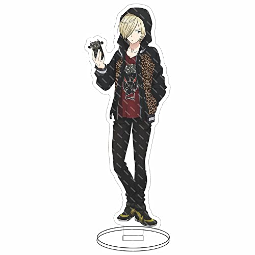 LSMKKA Yuri!!! on Ice Anime Merch, Yuri Plisetsky Emil Nekola Figuren Modell DisplaystäNder Fans Geschenke, HöHe 16 cm Cover
