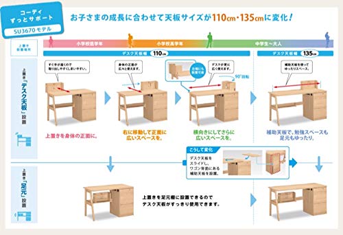 Amazon.co.jp: カリモク SU3670MH 学習デスク 勉強机 子供用 机
