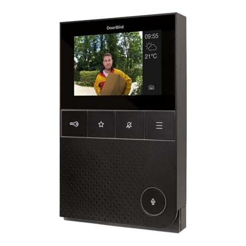 Image of DoorBird IP Video Indoor Wall Station Intercom A1101, 4 inch Color Display - Surface mounting - WiFi Ethernet and POE Black Edition Special Color Black
