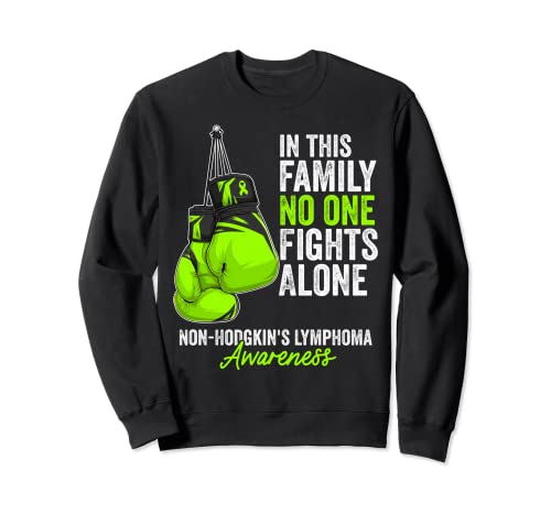 Cinta verde lima para concienciación sobre el linfoma no Hodgkin Sudadera