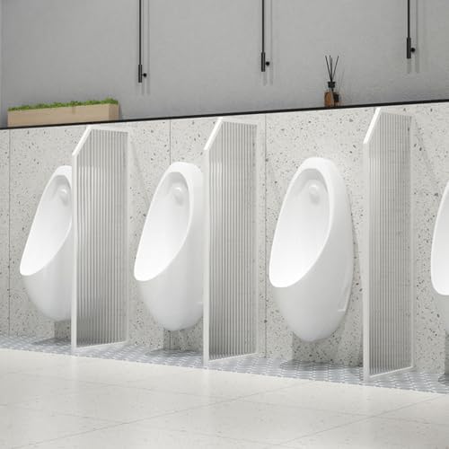 Wall-Mounted Men's Urinal Partition - Translucent Glass for Public Restrooms, Shopping Malls, Schools, and Facilities - Toilet Protection Divider