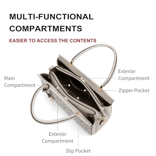 Bolso Satchel de Cuero Sintético para Mujer miniatura 5