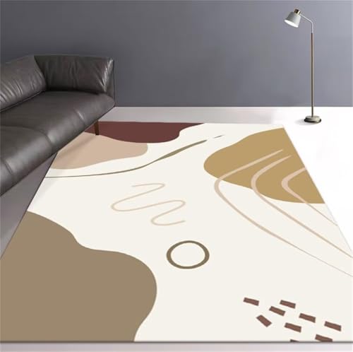 Tapis garcon chambre moderne beige pour espace de jeu ado
