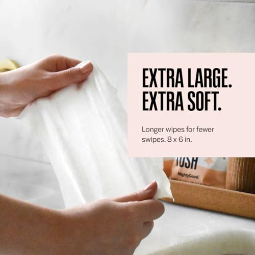 Wipe That Tush On-The-Go Flushable Wipes - 1 Pack of 30 Individually Wrapped Wipes - Fragrance Free - Extra Large & Soft - Hypoallergenic With Aloe & Vitamin E - Septic-Safe