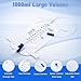 DOKIBI 1000ml Catheter Leg Bags, Urinary Drainage Bag for Men Women with Anti-Reflux Valve, 18” Tubing and Adjustable Cloth Straps, Easy Flip Drain (Pack of 5)