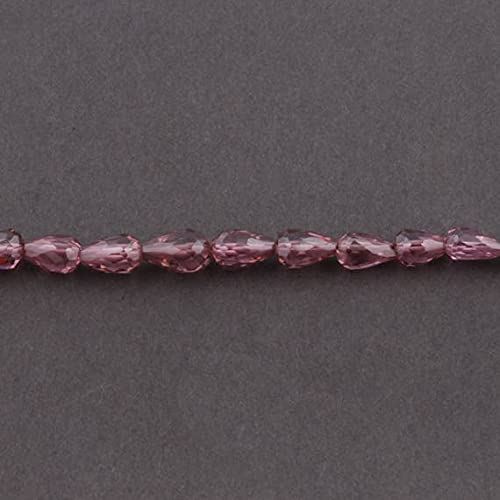 Zircon rose naturel en perles briolettes gouttes pour créer vos bijoux d'été