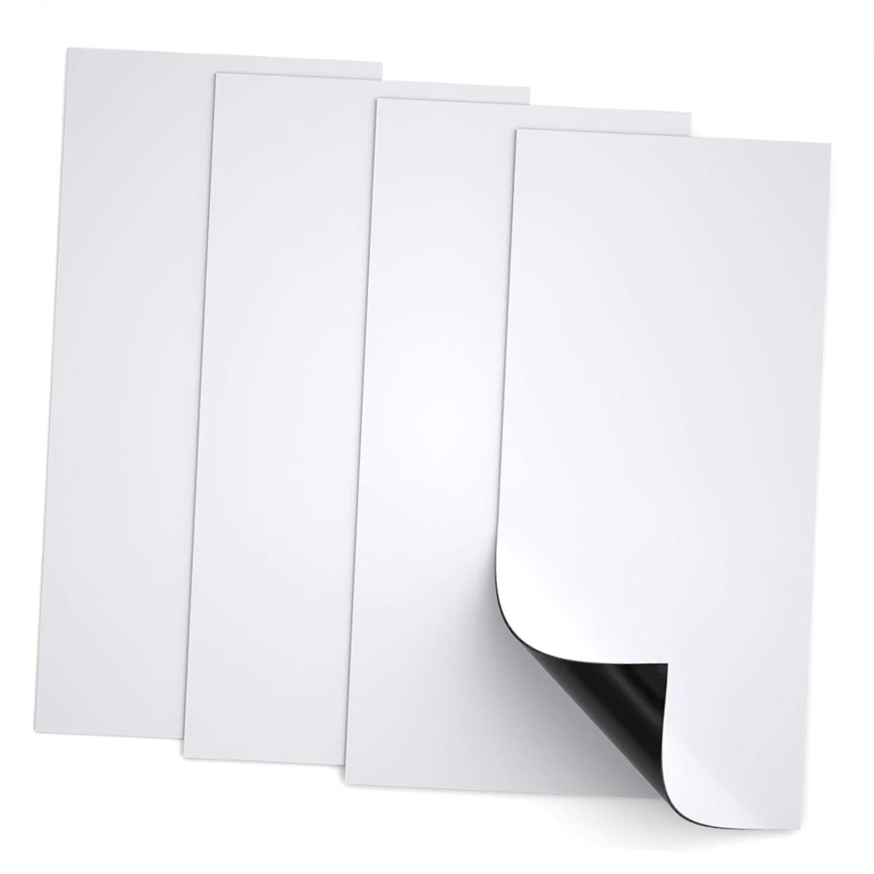 Cubierta Magnética para Ventilación de Aire Color Blanco 4 Piezas | 30 X 14 Cm, para Rejillas de Pared y Suelo, Reduce Ruido y Redirige el Flujo