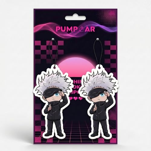 Image of PumpCar 2 pieces gojo eye double-sided hanging Japanese anime vanilla car air freshener Cool anime hanging air fresheners for rearview mirror Car Interior Accessories Household gifts