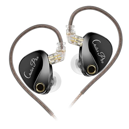 KZ Castor Pro Tunable in Ear Monitor, HiFi Improved Bass in Ear Headphone, Dual-Dynamic Driver Gaming Earbuds, IEM Earphones with 2PIN-C Detachable Cable