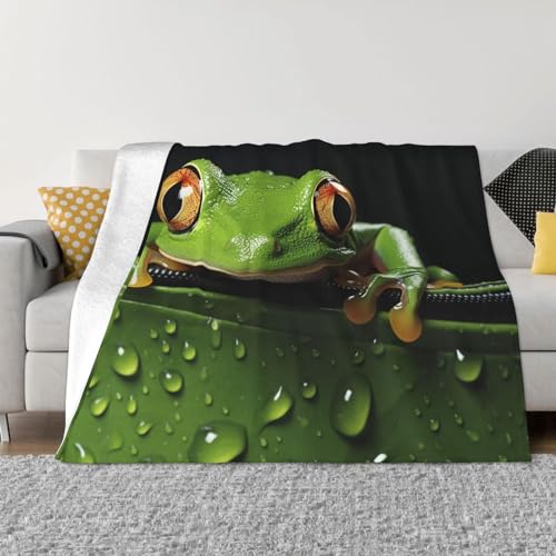 Plaid micro polaire ultra doux et léger pour canapé et lit 127x101 cm - 2