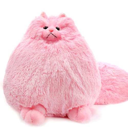 Image of Winsterch Fluffy Giant Cat Stuffed Animal,20 inches Large Cat Stuffed Toys,Birthday for Girls Kids Girlfriend Mother Women,Big Cute Pink Plush Stuffed Animal Plush Toy