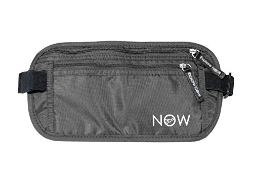 Explore Now Hidden Travel Money Belt + Phone Pouch. Rfid Fanny Pack, Passport Holder, Wallet (Shadow Grey) #TOP7