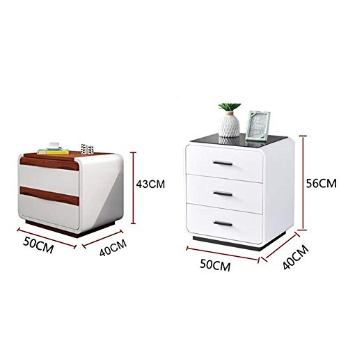 Table de chevet moderne compacte avec tiroirs pour optimiser l'espace du lit - 4