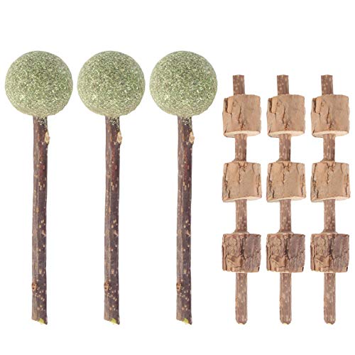 POPETPOP 6Pcs Pet Chew Toy Brinquedo da Mastigação Do Cão Do Gato de Madeira para Chewers Agressivos