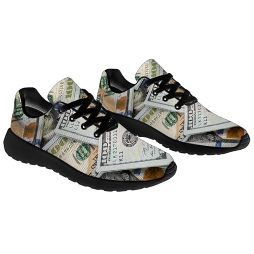 Funny Dollar Print Shoes Mens Womens Lightweight Gym Tennis Running Shoes Walking Athletic Sneakers Gifts for Men Women4