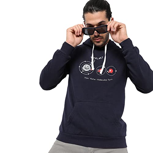 Image of CAHOOT Men's Printed Sweatshirt Regular Fit for Casual Wear | Full Sleeve | Cotton | Stylish Sweatshirt Crafted with Comfort Fit and High Performance for Everyday We
