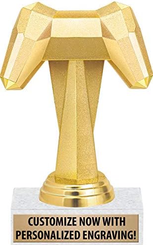 Crown Awards Video Games Trophy, 6" Gaming Video Games Controller Trophy