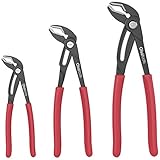 Olsa Tools Groove Joint Pliers Set (3pc) | Quick Adjust Water Pump Pliers | 7', 10' & 12' |...