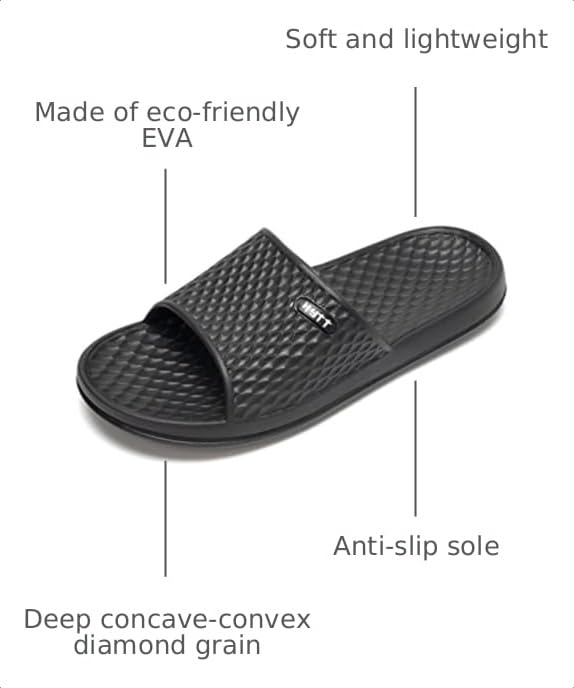 Image of Hasina Women's Shower Sandals Bathroom Slippers Non-Slip Indoor Home House Beach Shoes