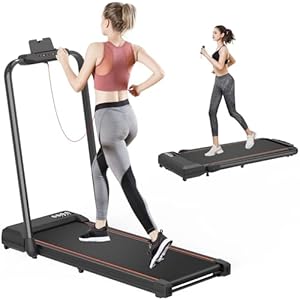 Folding Treadmill for Home, Widened Running Belt,Non-Assembly, 1-12KM/H, Walking and Running Machine for Home